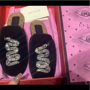 Gucci rhinestone slide